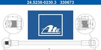 ATE 24.5238-0230.3 Bremsschlauch Hinterachse Hinten FüR Mercedes-Benz
