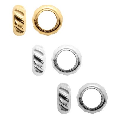 Messing Metal Runde Perlen Einfügungen Schmuckherstellung 3.5mm Größen
