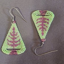 Handcrafted Beaded Native American Triangle D...