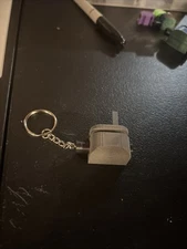 3-D Printed Fake Replica Airsoft Switch Keychain Stainless Steel 3X Sized Up