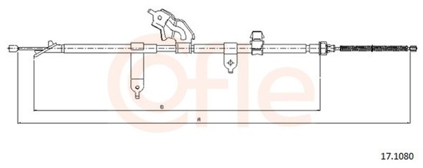 Bremsseil Seilzug Feststellbremse Cofle 17.1080 FüR Daihatsu Toyota Yaris GPL 8-image
