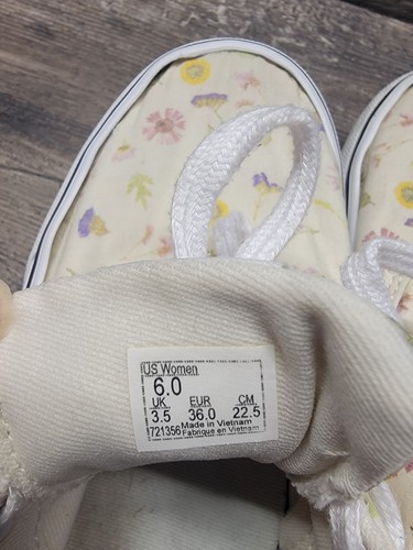 Vans Doheny Pressed Flower Floral Shoes Sneakers Women's Size 6 Sunflower - Picture 6 of 7