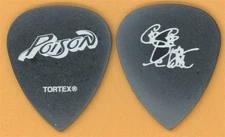 Poison 2022 Stadium Tour CC Deville BLACK Signature Guitar Pick