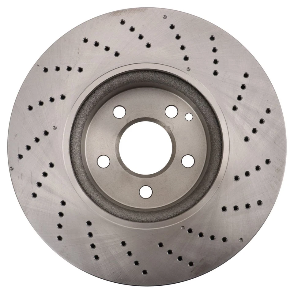 Front Brake Rotors Set For 2008-2012 Mercedes-Benz C350 2010-2012 E350 - Image 3 of 4