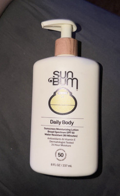 Sun Bum SPF 50 Daily Body Sunscreen Lotion, Broad Spectrum, 8 fl oz/237 mL