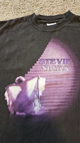Stevie Nicks Enchanted Tour T-Shirt Black Doubl 1990s vintage concert t-shirt, vintage, single stitch, B+ condition