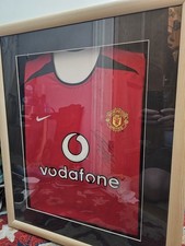 Paul Scholes Manchester United Framed Football Jersey Shirt & Signature No COA
