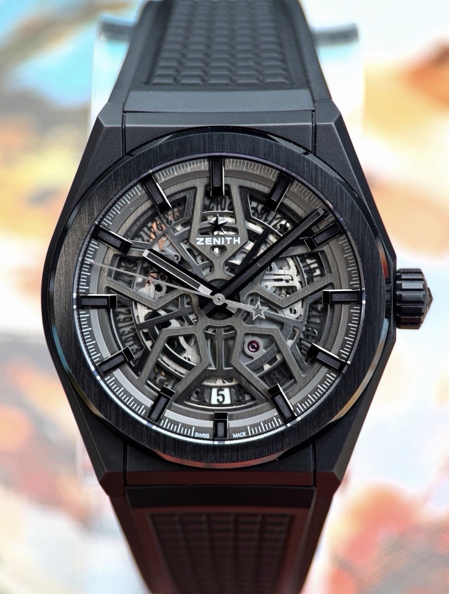 Zenith Defy Classic Black Ceramic Skeleton Men's Watch 49.9000.670