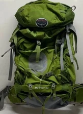 Osprey Aether 60 Hiking Camping Trekking Backpack backpacking bag bonsai green