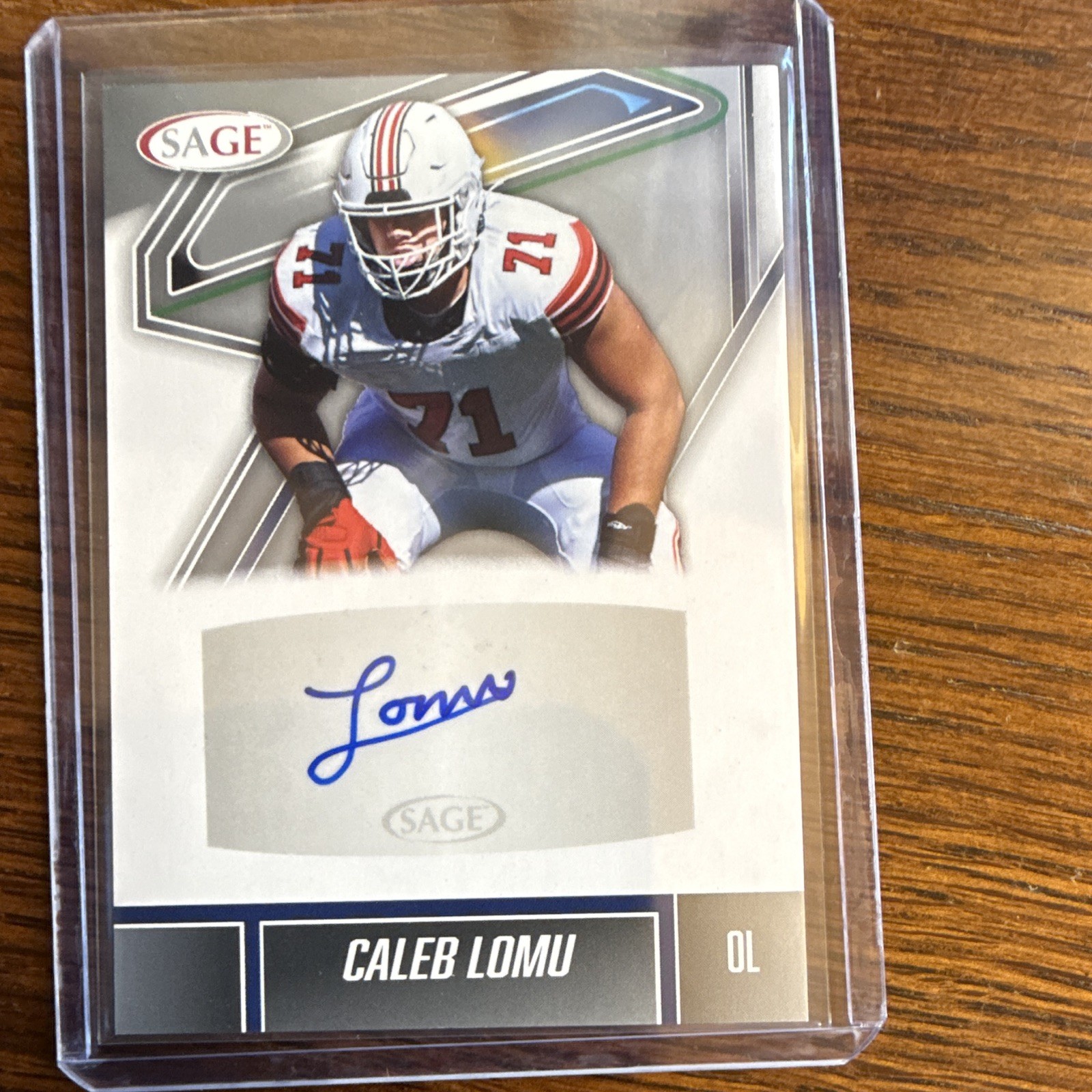 2025 Sage Caleb Lomu Low Series Black Autograph A-CL2
