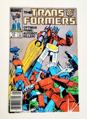 The Transformers #12 (1986) Marvel Comics Newsstand Autobots Decepticons FN/VF