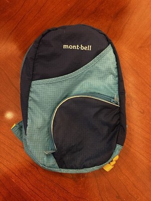 mont-bell Kid's Field Pack 6 6L Blue Yellow Hiking Daypack Adjustable Straps