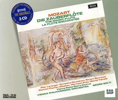 Classical CD Sir Georg Solti Mozart The Magic Flute Complete Opera Remastered