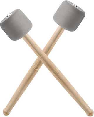 2 Pcs Bass Drum Mallets, Marching Drum Mallets Percussion Sticks Foam T
