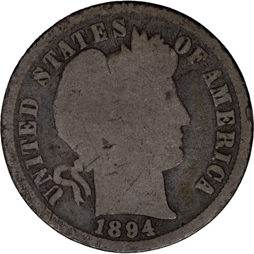 1894 10c Barber Dime ~ Good