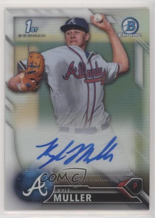 2016 Bowman Draft Chrome Pick Refractor 52/499 Kyle Muller #CDA-KM Auto 4l3