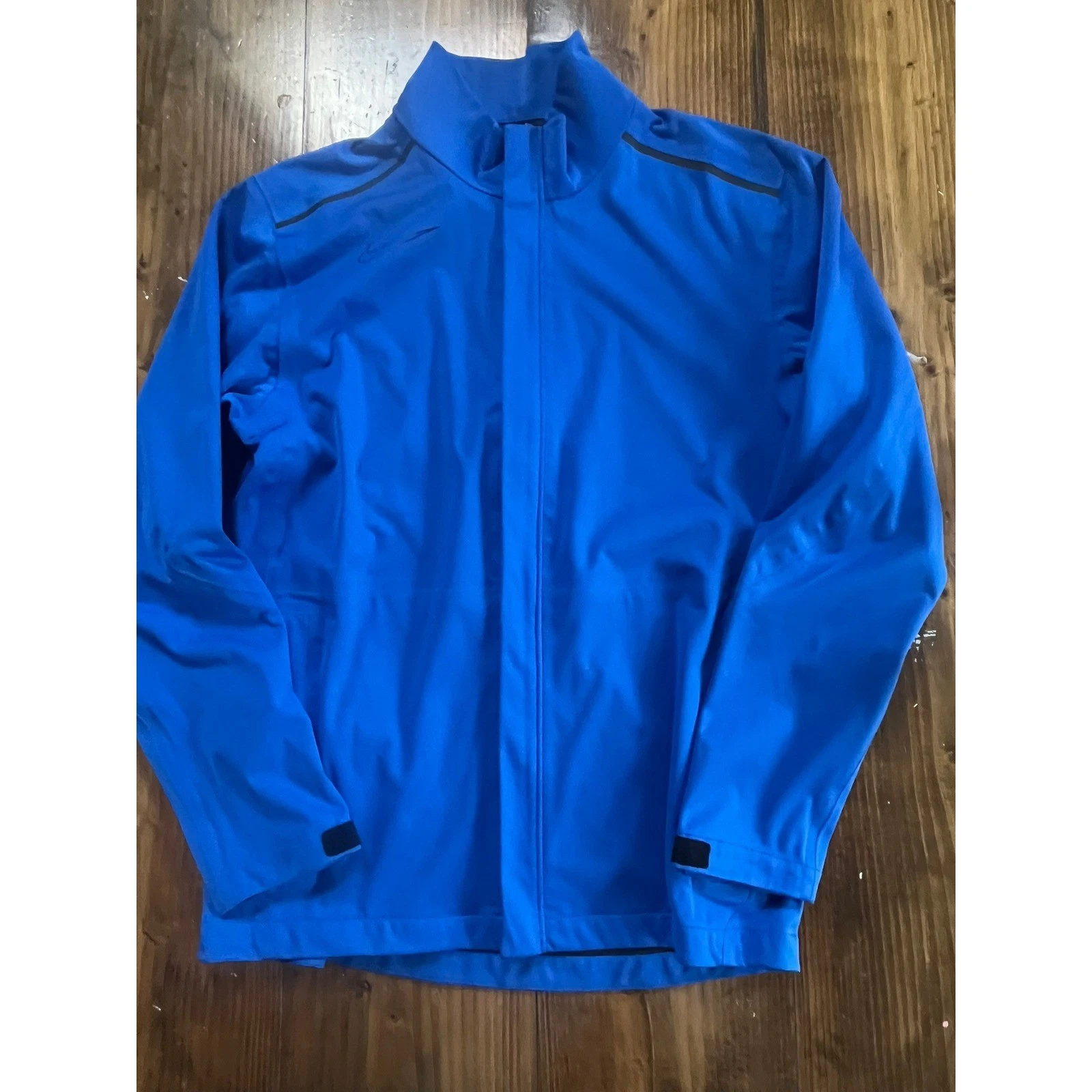 Nike Golf Storm-Fit 10 Jacket Mens Small Blue Full Zip Waterproof Windbreak