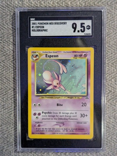 Espeon (Unlimited) graded SGC 9.5 for sale on eBay