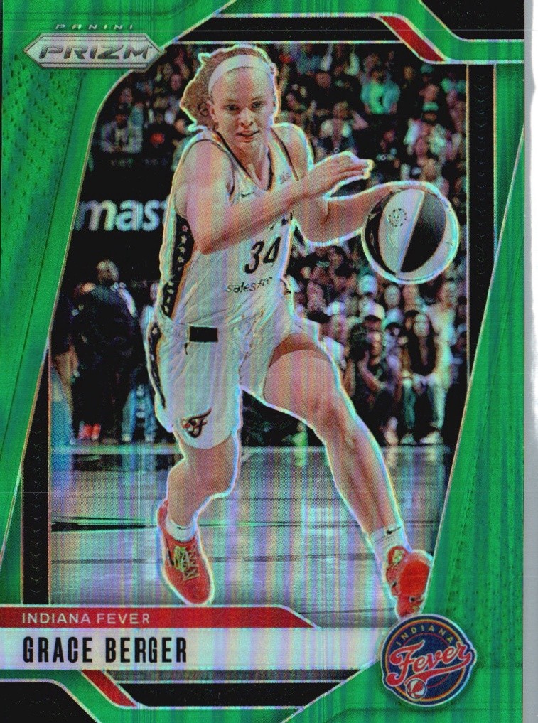 2024 Panini Prizm WNBA #89 Grace Berger Green Prizms