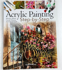 Search Press "Acrylic Painting Step-by-Step" Paperback Retail 19.99. Full Color
