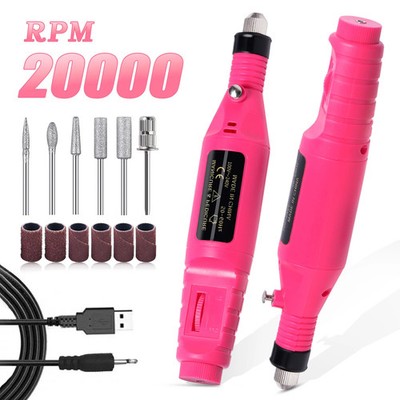 Nail Sander Set Electric Nail Drill Machine for Manicure Pedicure Polishing Tool