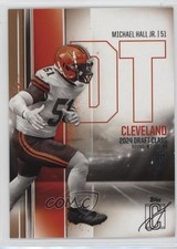 2024 Topps Signature Class Rookies Bronze Michael Hall Jr #93 0nr3