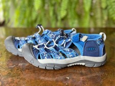 Keen Kids Newport H2 Waterproof Blue Gray Camouflage Sandals Size 3