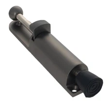 1Pc Kick Down Foot Operated Door Stop Zinc Alloy Stopper Prop Stay Silver/Bronze