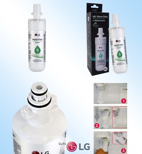2 x Genuine OEM LG LT700P ADQ36006101 Ice & Water Fridge Filter genuine - Picture 2 of 6