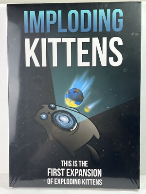 New! Imploding Kittens Exploding Kittens Card First Expansion Pack Set Game