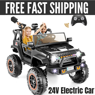 24V 2-Seater Kids Ride on Truck Electric Car w/Remote Control 4x100W Motor Gift