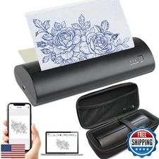 Calicon Wireless Tattoo Stencil Printer with 10pcs Transfer Paper, Portable T