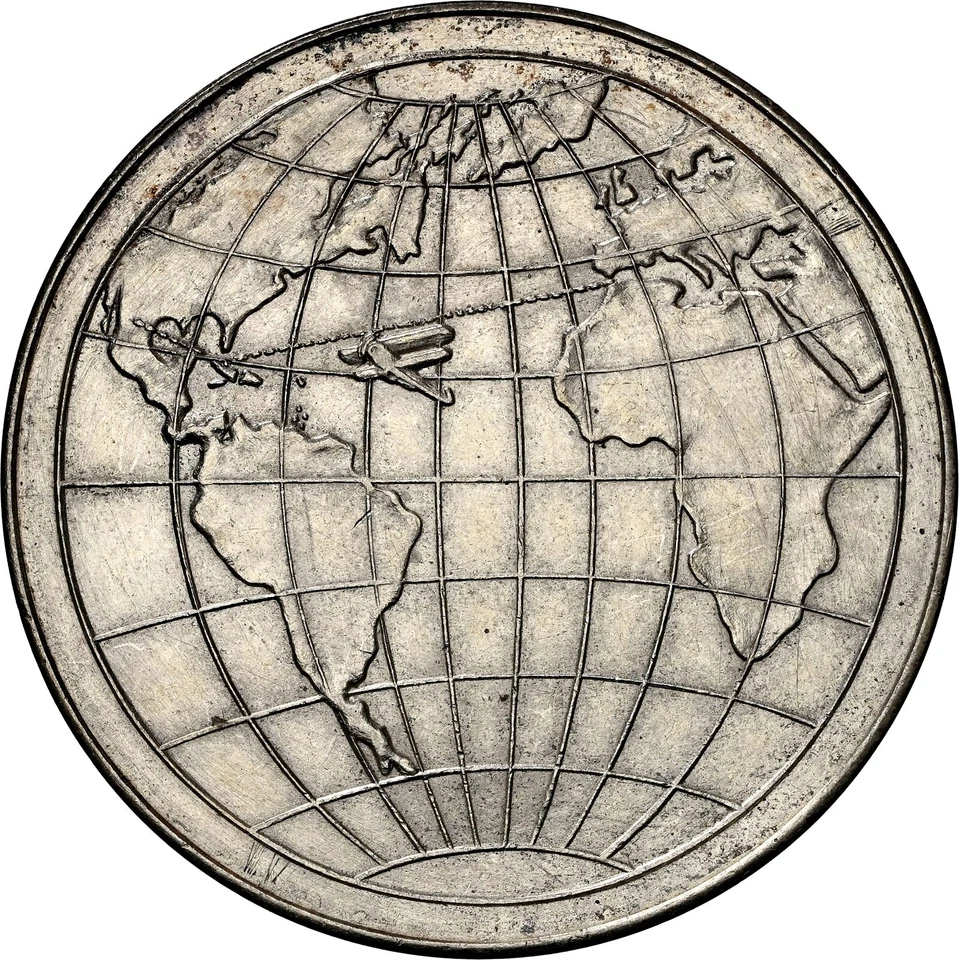 MÉXICO PLATA 1933 (GROVE 479a) barbero y collar vuelo NGC SIN CIRCULAR DETALLES LIMPIOS Foto 4 de 4