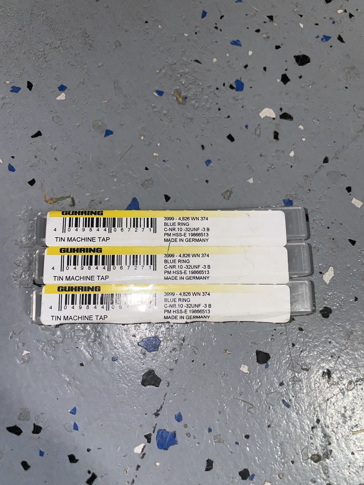 3 pieces 3999 - 4826 WN 374 BLUE RING C-NR.10 -32UNF -3 B PM HSS-E 19866513