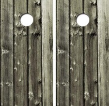 Old Aged Barn Wood Cornhole Wood Board Skin Wrap