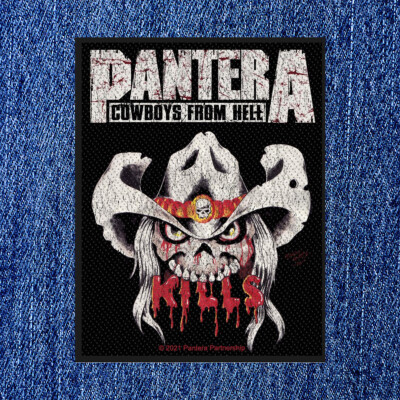 PANTERA - COWBOYS FROM HELL - KILL (NEU) AUFNÄHER PATCH OFFICIAL BAND MERCH