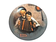 Norman Rockwell The Music Maker Plate 1981 Vintage