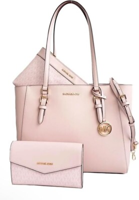バッグ MICHAEL KORS CHARLOTTE LARGE 3 in 1 ZIP TOTE SHOULDER BAG