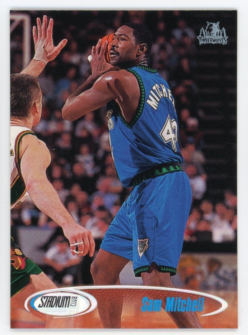 1998-99 Stadium Club Minnesota Timberwolves Basketball Card #129 Sam Mitchell