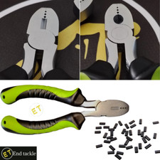 Double Barrel Crimps / 3 Size Crimping Tool / Sets 0.5 / 0.6 / 0.7 End Tackle