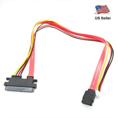 SATA 7+15Pin to PH2.0mm 4Pin Power Cable + 7Pin M SATA Converter Adapter Cable