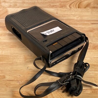 Vintage Hitachi TRQ-290 Silver Portable Cassette Tape Recorder