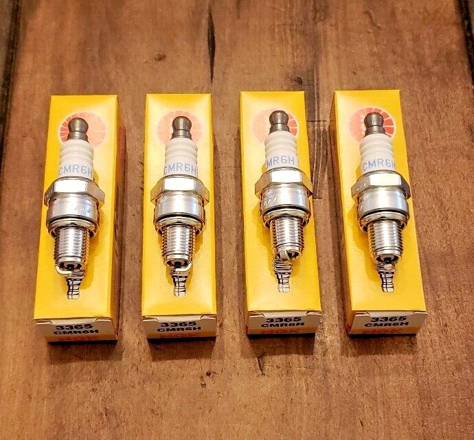 Spark Plug Fits NGK CMR6H (4-Pack) BR600 BR800 BG56 BG86 FS130