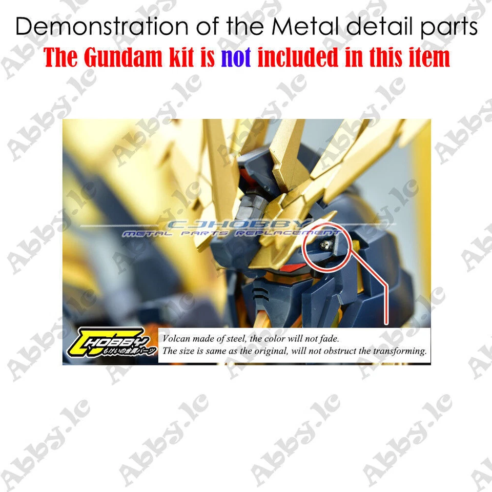 Juego de piezas adicionales para PG 1/60 Banshee Norn Unicorn RX-0 02 Modelo CJ Detalles metálicos Foto 4 de 4