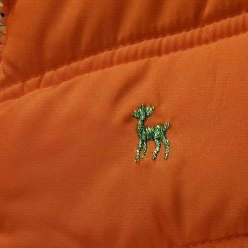 Old Navy Puffer Insulated Lined Girls Vest Medium Orange Neon NWOT - Picture 5 of 5