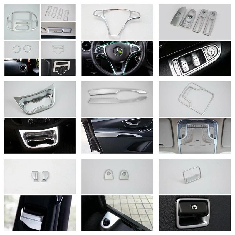 Kit interior coche para Mercedes-Benz VITO 2017 cubierta embellecedor plástico ABS 25 piezas Foto 2 de 4