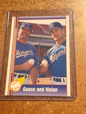 1991 Pacific Baseball Nolan Ryan Texas Express # 198 Goose & Nolan