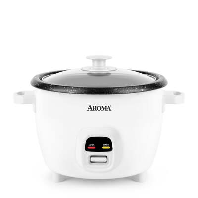 Aroma Rice Cooker, 20-Cup, Electric Rice Cooker, White