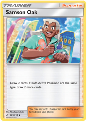 4X Samson Oak 185/214 S&M Unbroken Bonds Uncommon PERFECT MINT! Pokemon