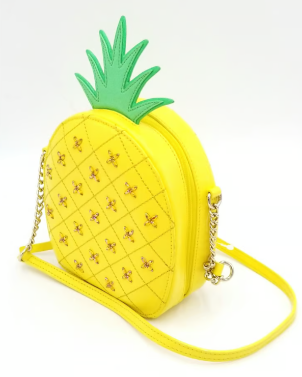 バッグ Kate Spade Pineapple Crossbody Bag Kate Spade Small Yellow Pineapple Cross Body Bag With Zip Top